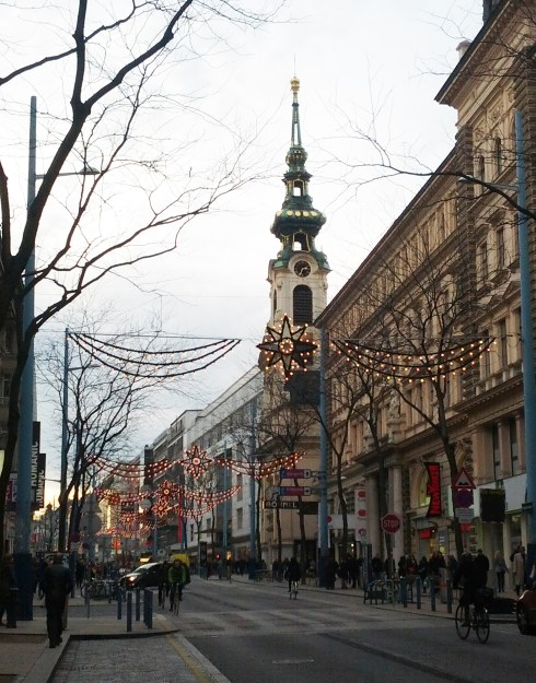 Holiday shopping streets in Vienna